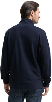 Tom Tailor Structured stand-up jacket Blauw - XXL