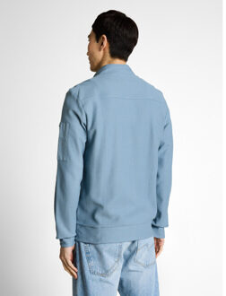 Tom Tailor Structured stand-up sweat jacket Blauw - XL