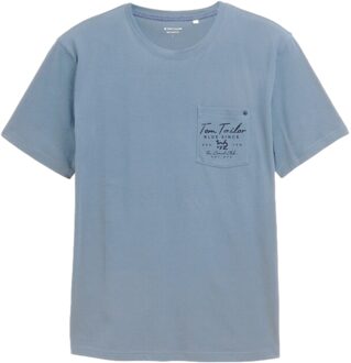 Tom Tailor T-shirt Blauw - M