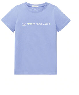 Tom Tailor T-shirt Logo Print Calm Lavendel Paars - 116/122