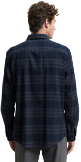 Tom Tailor Tonal check shirt Blauw - XL