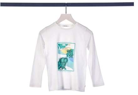 Tom Tailor Whisper shirt met lange mouwen White Wit - 116/122