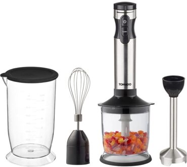 Tomado Staafmixer Set Rvs & Zwart 1000w