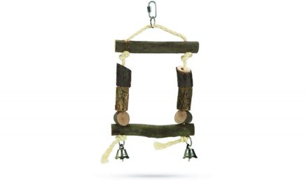 Tomi Schommel - Vogelspeeltje - Bruin - Klein - 31 x 25 x 3 cm