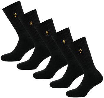 Tommley herensokken, set van 5, zwart - EU 39 - 45