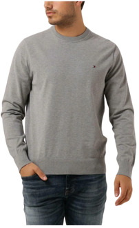 Tommy Hilfiger 1985 Crew Neck Sweater Grijs Tommy Hilfiger , Gray , Heren - 2Xl,Xl,L,M,S,3Xl