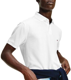 Tommy Hilfiger 1985 regular fit polo - wit -  Maat: M