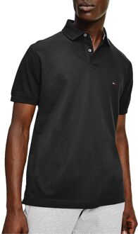 Tommy Hilfiger 1985 regular fit polo - zwart -  Maat: M