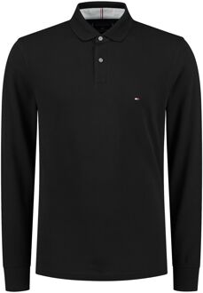 Tommy Hilfiger 1985 Regular LS Polo Heren zwart - XXL