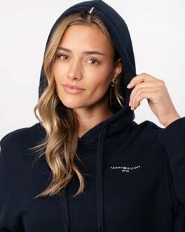 Tommy Hilfiger 1985 Relax Mini Corp Logo Dames Hoodie - maat Navy