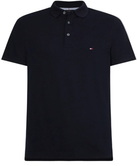 Tommy Hilfiger 1985 slim fit polo - donkerblauw - Desert Sky -  Maat: XL