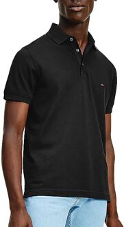 Tommy Hilfiger 1985 slim fit polo - zwart -  Maat: M