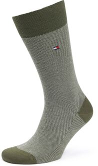 Tommy Hilfiger 2-Pack Sokken Birdseye Groen - 39-42,43-46