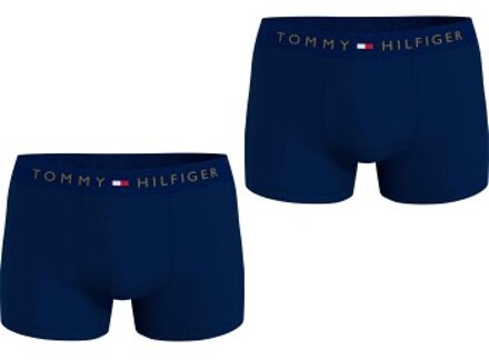Tommy Hilfiger 2 stuks Gold WB Trunk Blauw - Small,Medium,X-Large,XX-Large