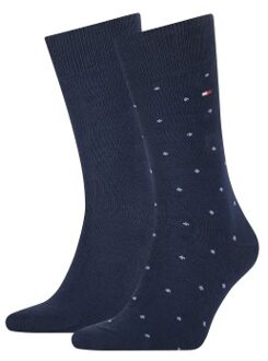 Tommy Hilfiger 2 stuks Men Dot Socks Beige,Zwart,Versch.kleure/Patroon,Blauw,Rood,Grijs - Maat 39/42,Maat 43/46