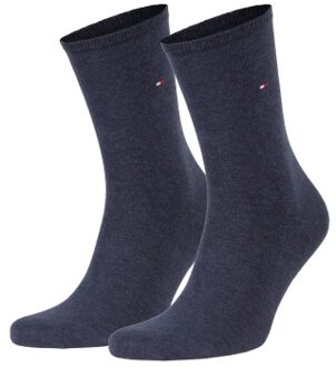 Tommy Hilfiger 2 stuks Women Classic Casual Socks Grijs,Beige,Blauw,Zwart,Wit,Versch.kleure/Patroon,Rood,Bruin,Roze - Maat 35/38,Maat 39/42