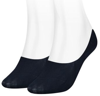Tommy Hilfiger 2 stuks Women Footie Socks Zwart,Wit,Blauw - Maat 35/38,Maat 39/42