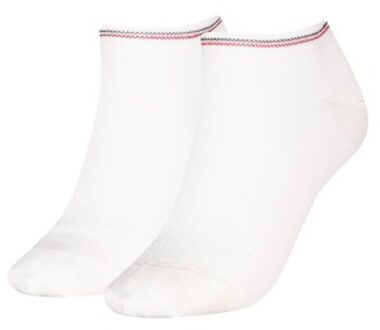 Tommy Hilfiger 2 stuks Women Shine Sneaker Socks Zwart,Wit,Roze,Blauw - Maat 35/38,Maat 39/42