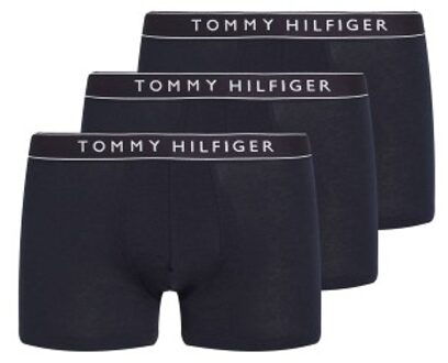 Tommy Hilfiger 3 stuks Cotton Stretch Trunks Zwart,Blauw - Medium,Large,X-Large,XX-Large