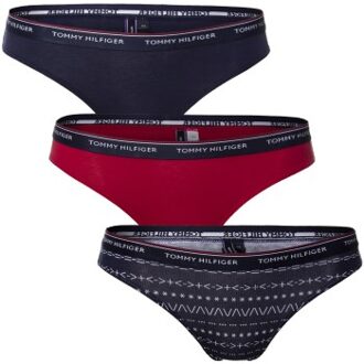 Tommy Hilfiger 3 stuks Essentials Bikini Briefs Versch.kleure/Patroon,Roze,Blauw,Rood,Geel,Wit - X-Small,Small,Large