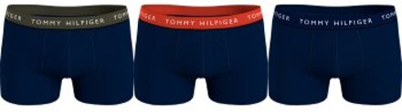 Tommy Hilfiger 3 stuks Logo Essential Trunks * Actie * Zwart,Blauw - Medium,Large,X-Large,XX-Large