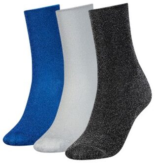 Tommy Hilfiger 3 stuks Women Glitter Gifting Sock Versch.kleure/Patroon - One Size