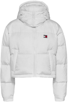 Tommy Hilfiger Alaska Dames Jassen en Mantels Tommy Jeans , White , Dames - L,M,S,Xs