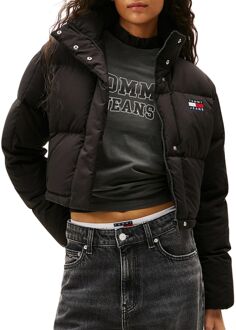 Tommy Hilfiger Alaska Grid Cropped Winterjas Dames - S