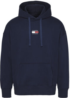 Tommy Hilfiger Badge Hoodie Heren navy - XL