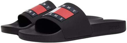 Tommy Hilfiger Badslippers Heren zwart - 40
