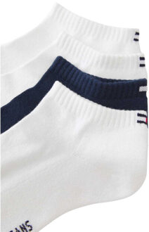 Tommy Hilfiger Badstof enkelsokken heren (set van 4) Wit - 38-42
