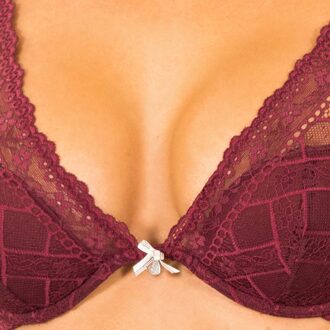 Tommy Hilfiger Beha met cups en beugel 1387903208 vrouw Bourgogne