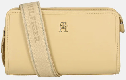 Tommy Hilfiger Beige Schoudertas met Ritssluiting Tommy Hilfiger , Beige , Dames - ONE Size