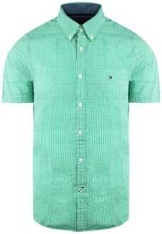 Tommy Hilfiger Berny Heren Groen/Wit Overhemd