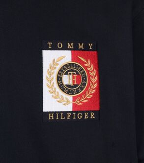 Tommy Hilfiger Big and Tall Sweater Zipper Donkerblauw - 3XL