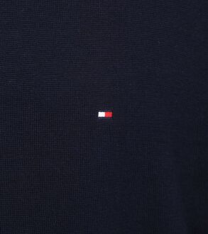 Tommy Hilfiger Big & Tall Half Zip Trui Navy Donkerblauw - XXL,3XL,4XL
