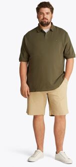 Tommy Hilfiger Big & Tall Poloshirt Army Donkergroen - XXL