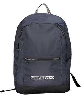 Tommy Hilfiger Blauwe Laptop Rugzak met Stijl en Functionaliteit Tommy Hilfiger , Blue , Heren - ONE Size