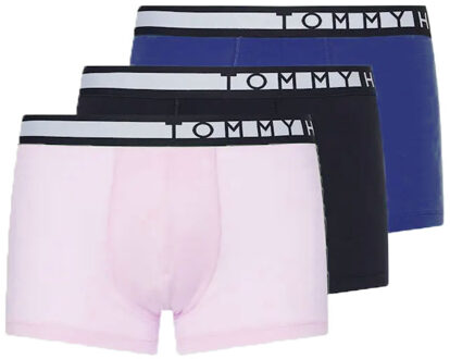 Tommy Hilfiger boxershorts 3-pack blauw-roze-zwart - XL
