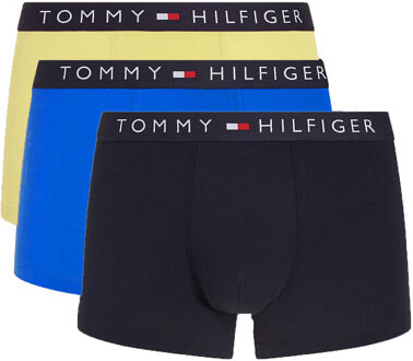 Tommy Hilfiger boxershorts 3-pack geel-blauw - M