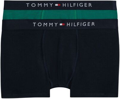 Tommy Hilfiger Boxershorts Junior (2-pack) donkerblauw - groen - 140-152