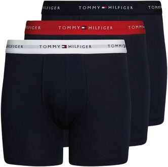 Tommy Hilfiger Brief Boxershorts Heren (3-pack) donkerblauw - wit - rood - M