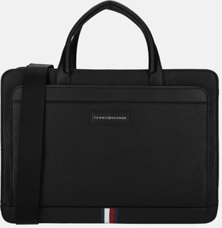 Tommy Hilfiger Business Slim 13 inch laptoptas black Zwart - No Size