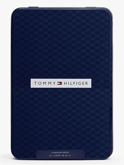 Tommy Hilfiger Cadeaubox sokken th men sock 6p tin giftbox bir 701235373/001 Blauw - 43-46