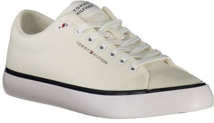 Tommy Hilfiger Canvas Veterschoenen Ivoor - EU 42 / UK 8