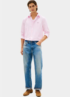 Tommy Hilfiger Casual hemd lange mouw flex poplin classic stp rf sh mw0mw42440/0d1 - maat L Roze