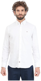 Tommy Hilfiger Casual Shirts Tommy Hilfiger , White , Heren - 2Xl,Xl,M,3Xl,4Xl