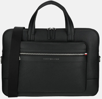 Tommy Hilfiger Central laptoptas BDS black Zwart