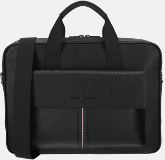 Tommy Hilfiger Central laptoptas black Zwart