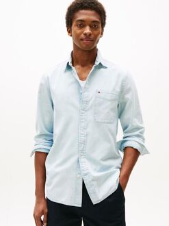 Tommy Hilfiger Chambray Overhemd Lichtblauw